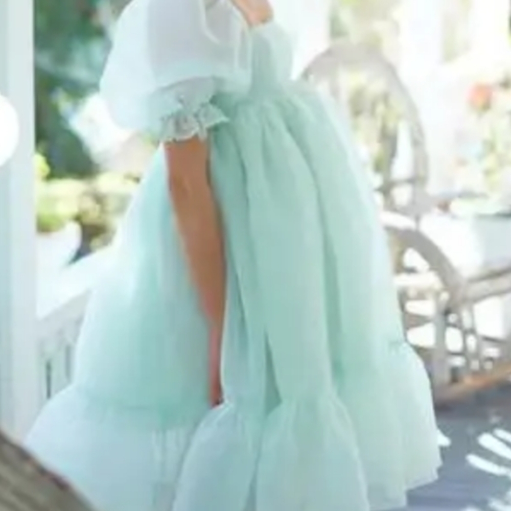 Selkie Mint Green Midi Dress